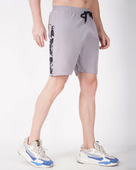 Deta-Dry Men's Active Camouflage Print Shorts Light Grey