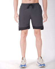 Deta-Dry Men's Active Bottom Stripe Shorts Dark Grey