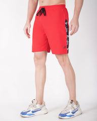 Deta-Dry Men's Active Camouflage Print Shorts Red